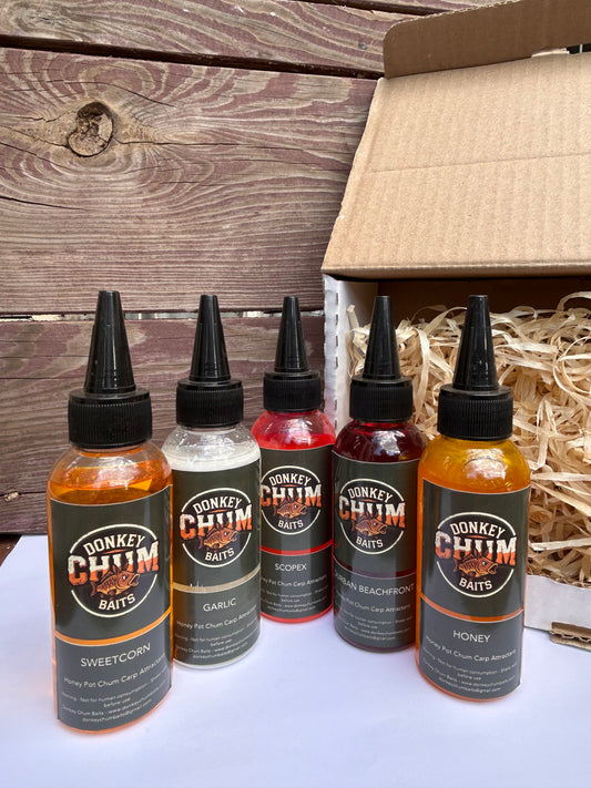 Honey Pot Chum Carp Attractor Box Set - 5-Flavours